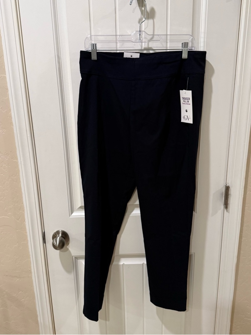 Gloria Vanderbilt Pull On Pants Tummy Slimmer Black Women’s 12P